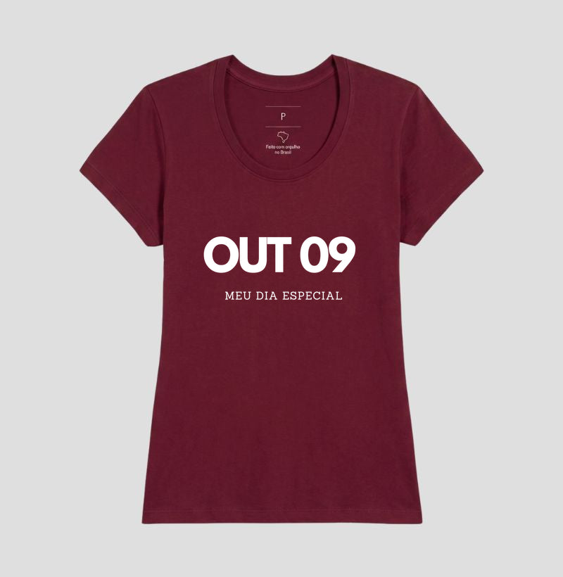 Camiseta 09 de Outubro Meu Dia Especial