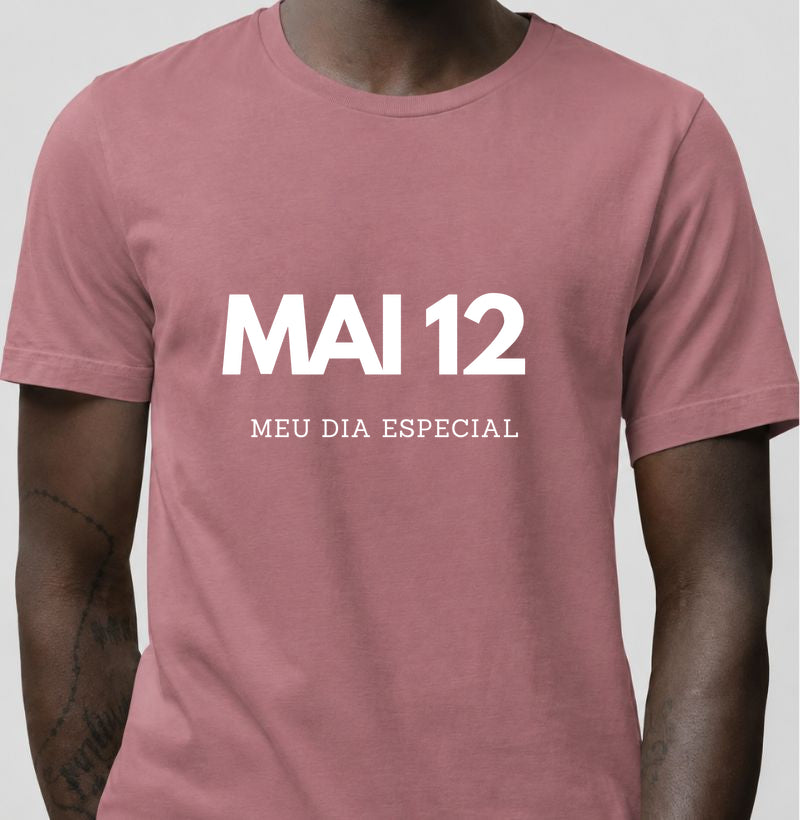 Camiseta 12 de Maio Meu Dia Especial