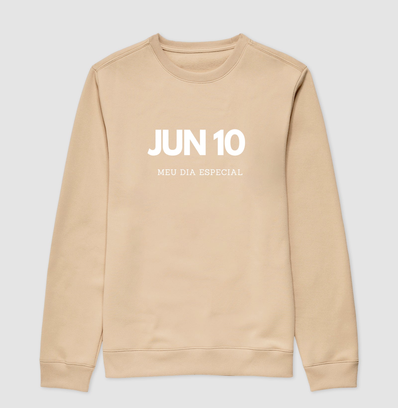 Blusa de Moletom Suéter 10 de Junho Meu Dia Especial