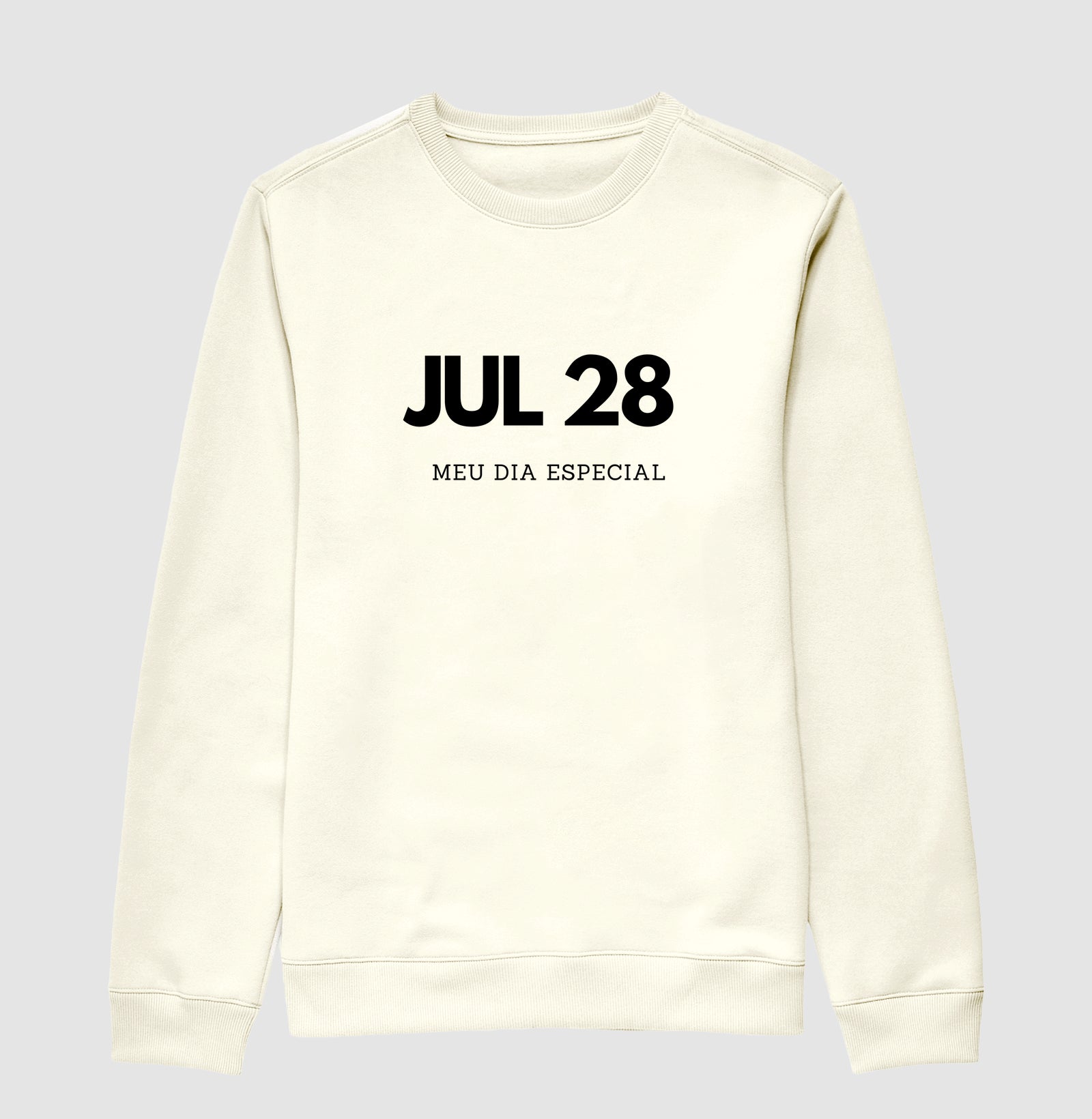 Blusa de Moletom Suéter 28 de Julho Meu Dia Especial