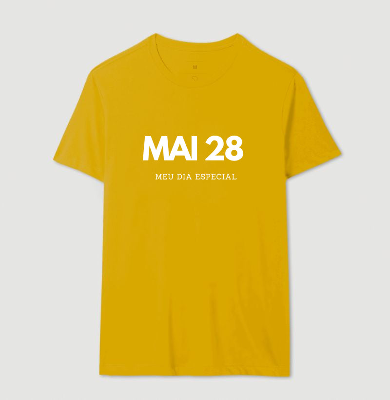 Camiseta 28 de Maio Meu Dia Especial