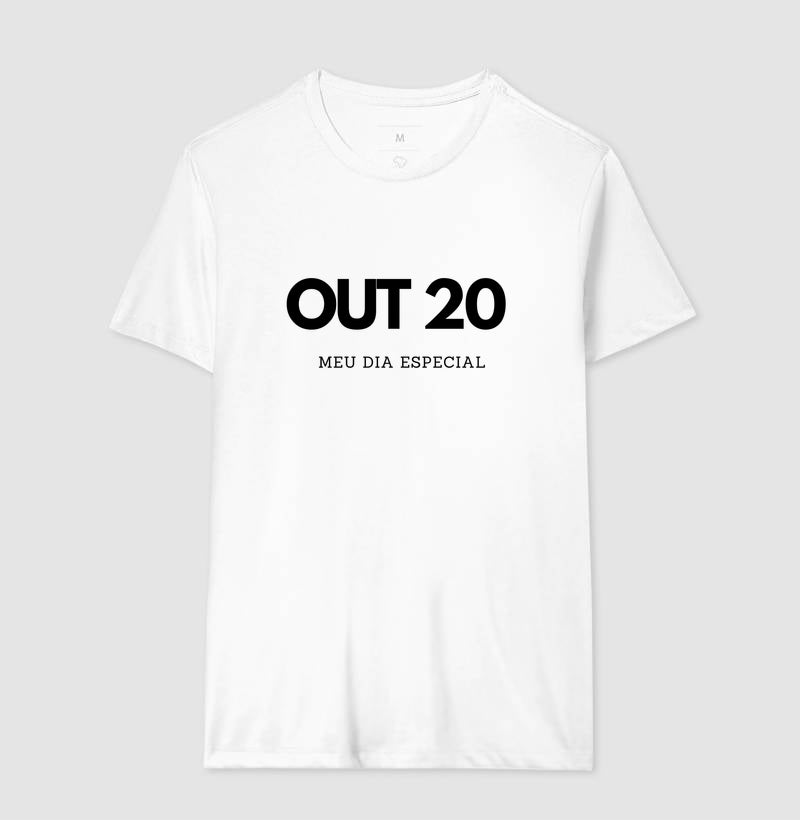Camiseta 20 de Outubro Meu Dia Especial