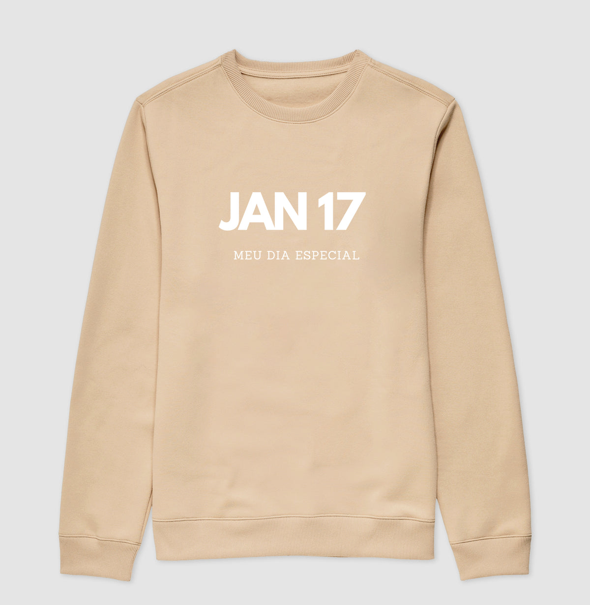 Blusa de Moletom Suéter 17 de Janeiro Meu Dia Especial