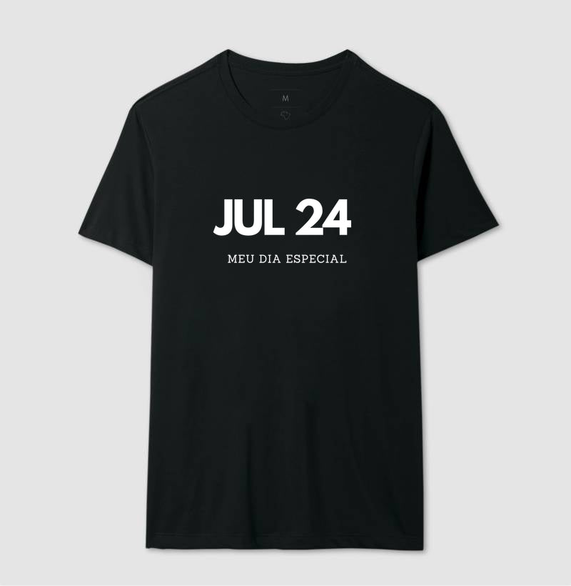 Camiseta 24 de Julho Meu Dia Especial