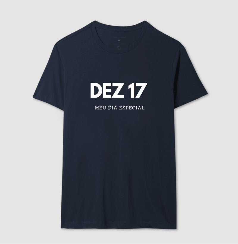 Camiseta 17 de Dezembro Meu Dia Especial