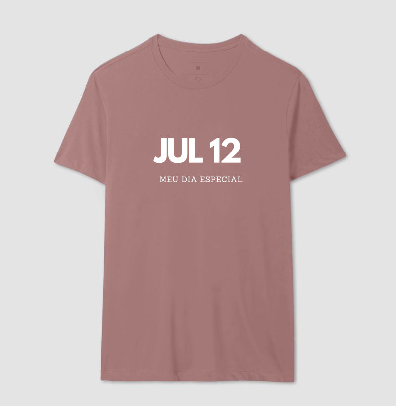 Camiseta 12 de Julho Meu Dia Especial