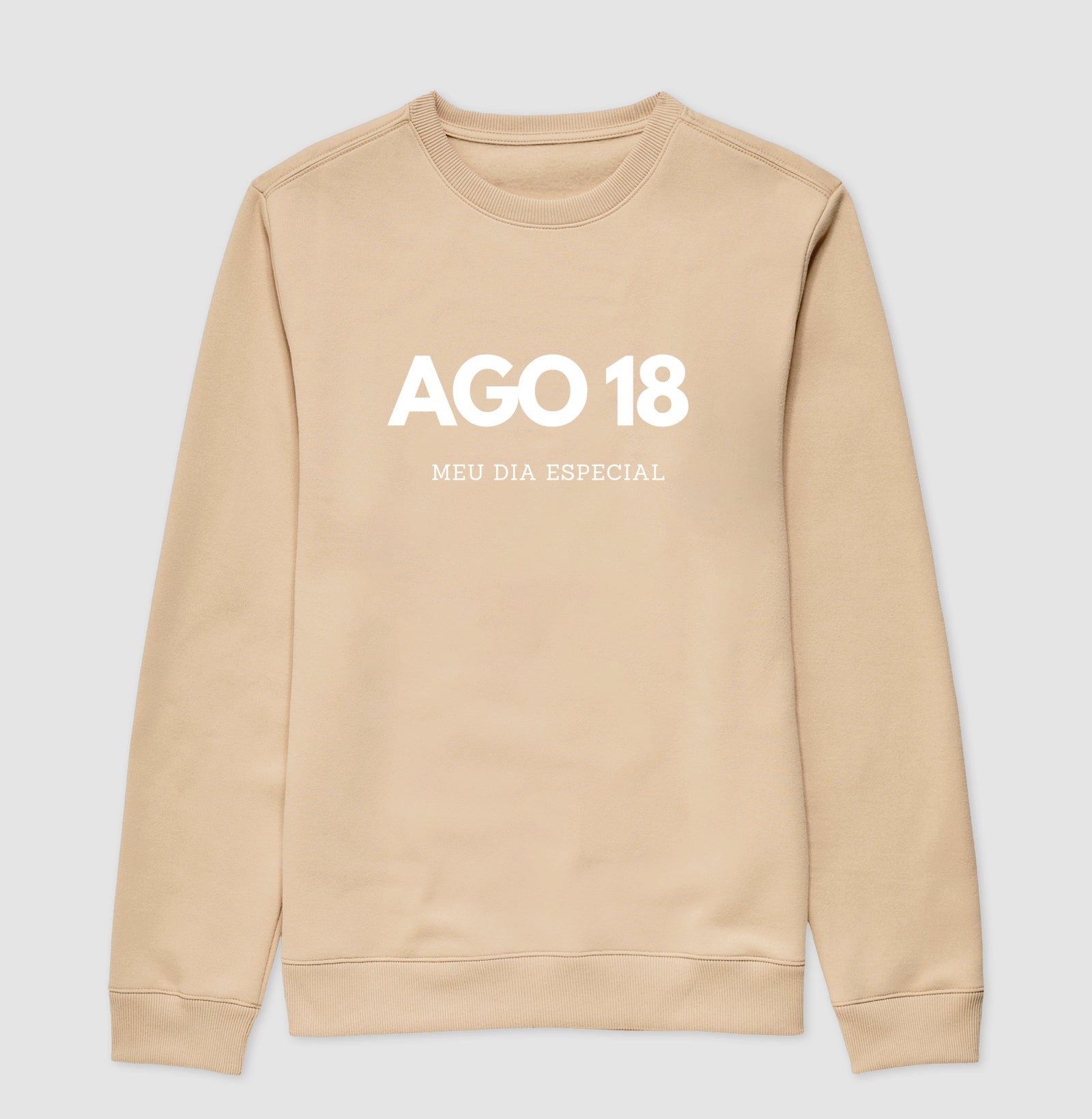 Blusa de Moletom Suéter 18 de Agosto Meu Dia Especial
