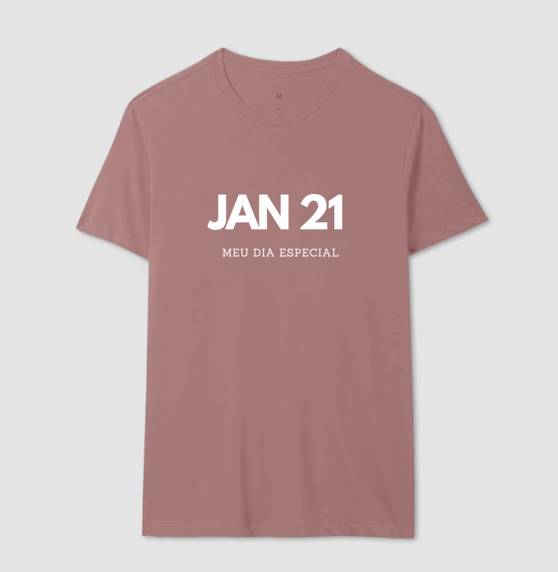 Camiseta 21 de Janeiro Meu Dia Especial