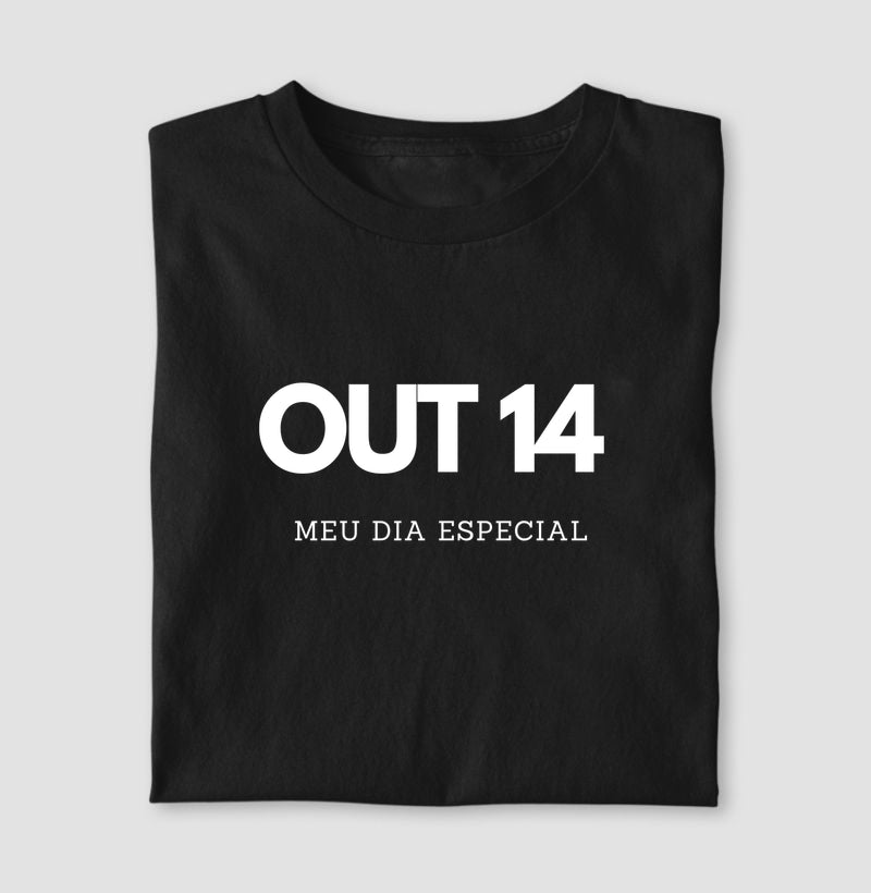 Camiseta 14 de Outubro Meu Dia Especial
