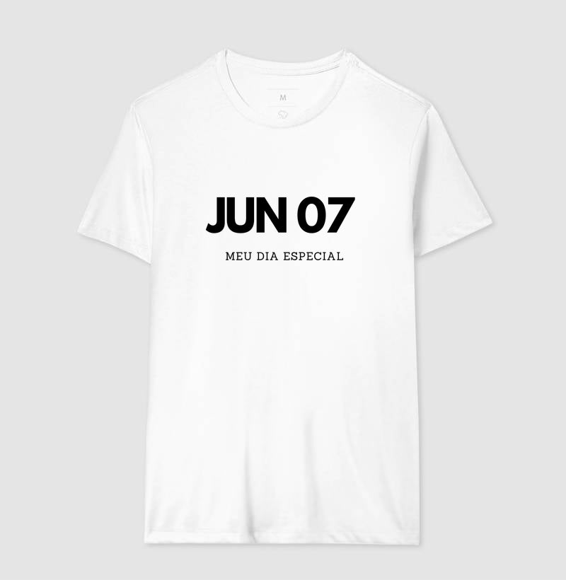 Camiseta 7 de Junho Meu Dia Especial